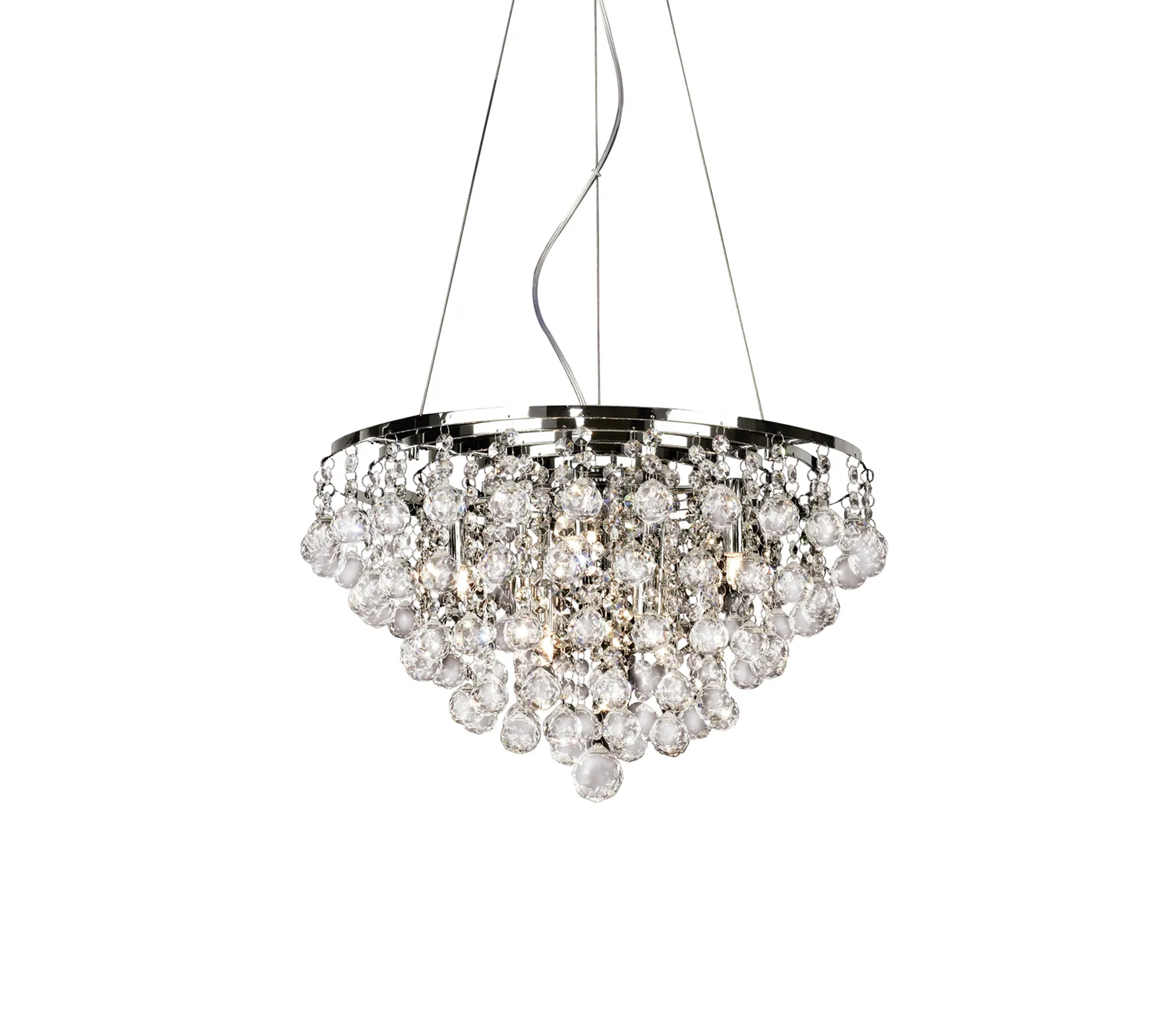 IL30015  Atla Crystal Pendant 8 Light